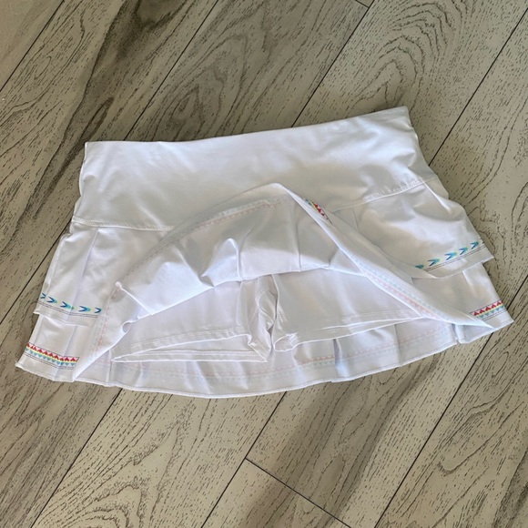 Lucky In Love Sahara Pleat Tier Tennis Pickleball Skort Size XL - Picture 9 of 14